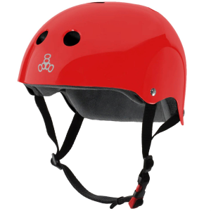 Triple 8 The Certfied Sweatsaver Skateboard Helmet 2026 in Red size Small/Medium