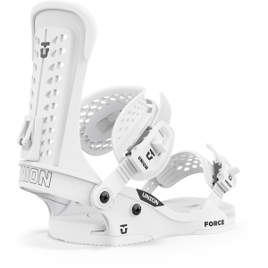 Union Force Classic Snowboard Bindings 2024 in White size X-Small