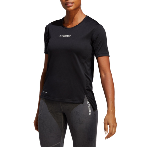 Women's Adidas Terrex Multi T-Shirt 2023 in Black size X-Small | Polyester