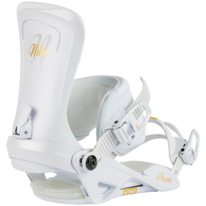Women's Nitro Poison Snowboard Bindings 2025 in White size Small/Medium | Aluminum/Rubber