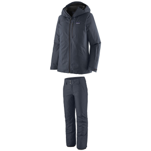 Women's Patagonia Insulated Powder Town Jacket 2023 - XS Blue Package (XS) + 2X-Large Insulated in Green size Xs/Xxl | Polyester