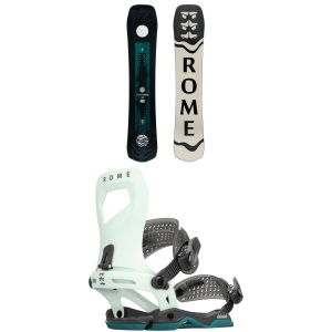 Women's Rome Ravine Snowboard 2024 - 147 Package (147 cm) + M/L Womens in Black size 147/M/L