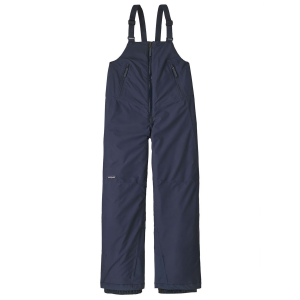 Kid's Patagonia Powder Town Bibs 2024 in Blue size Large | Polyester