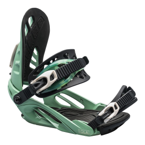 Women's Roxy Lola Snowboard Bindings 2024 in Green size Small/Medium