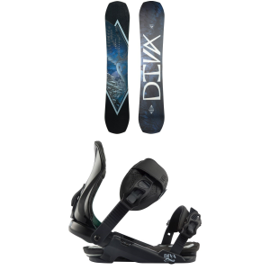 Women's Rossignol Diva Snowboard 2025 - 144 Package (144 cm) + S/M Womens in Black size 144/S/M | Aluminum