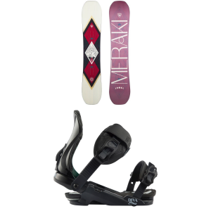 Women's Rossignol Meraki Snowboard 2025 - 145 Package (145 cm) + S/M Womens in Black size 145/S/M | Aluminum