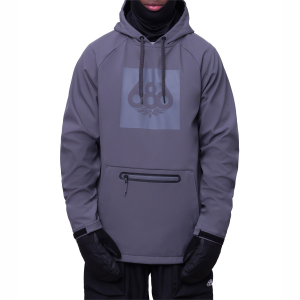 686 Waterproof Hoodie Men's 2026 in Gray size Small