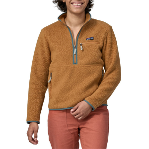 Women's Patagonia Retro Pile Marsupial Pullover 2023 in Brown size Small | Polyester