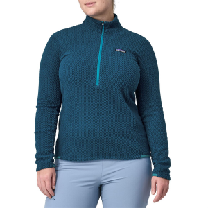 Women's Patagonia R1 Air Zip Neck Top 2024 in Blue size X-Small | Polyester