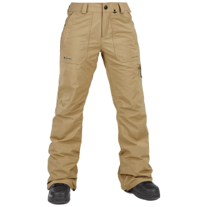 Women's Volcom Knox Insulated GORE-TEX Pants 2024 in Khaki size X-Small