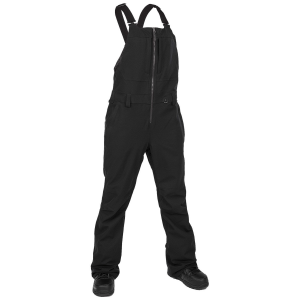 Women's Volcom Swift Bib Overalls 2024 in Black size X-Large