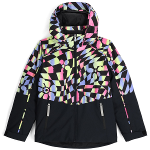 Kid's Spyder Conquer Jacket Girls' 2024 in Black size 14 | Polyester