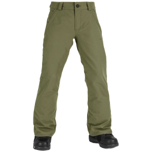 Kid's Volcom Freakin Chino Insulated Pants 2024 in Green size Medium