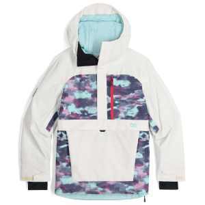 Women's Outdoor Research Snowcrew Anorak Jacket 2024 in White size X-Small | Polyester