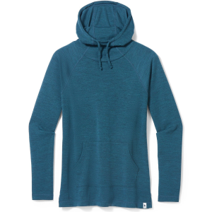 Women's Smartwool Thermal Drape Neck Hoodie 2024 in Blue size Small