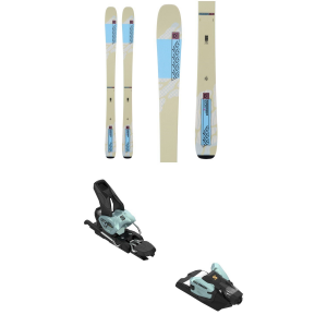 Women's K2 Mindbender 90 C W Skis 2024 - 166 Package (166 cm) + 90 Adult Alpine Bindings in Orange size 166/90