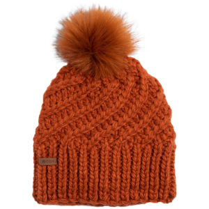 Women's Coal The Maizy Beanie Hat 2024 in Red | Acrylic/Suede/Polyester
