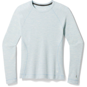 Women's Smartwool Classic Thermal Base Layer Crew Top 2025 in Blue size Large