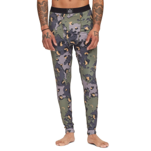 evo Midweight Base Layer Pants Men's 2025 in Green size Medium | Spandex/Polyester
