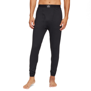 evo Midweight Base Layer Pants Men's 2026 in Black size Small | Spandex/Polyester