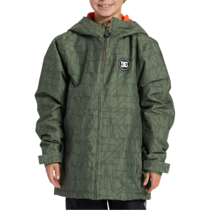 Kid's DC Basis Print Jacket 2024 in Green size Small | Polyester