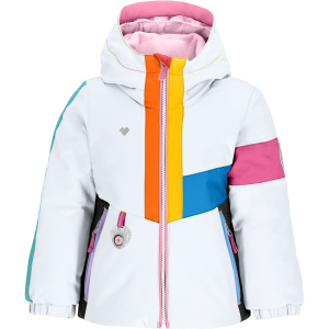 Kid's Obermeyer Livia Jacket Toddler Girls' 2024 in White size 1 | Nylon/Polyester