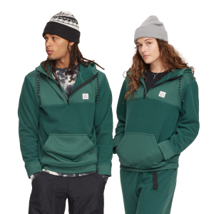 evo Fleece Hoodie Unisex 2023 in Green size X-Small | Spandex/Polyester