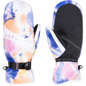 Women's Roxy Jetty Mittens 2024 in White size Large | Leather