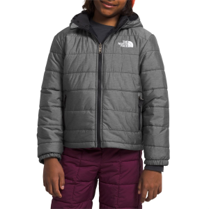 Kid's The North Face Reversible Mt Chimbo Full Zip Hooded Jacket Boys' 2024 in Gray size X-Small | Nylon/Polyester
