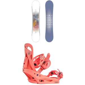 Women's Burton Stylus Snowboard 2025 - 142 Package (142 cm) + S Womens in Black size 142/S | Aluminum