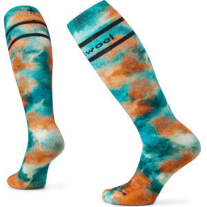 Women's Smartwool Full Cushion Tie-Dye OTC Socks 2025 in Green size Small | Nylon/Wool/Elastane