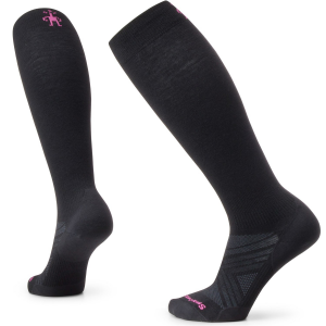 Women's Smartwool Zero Cushion Extra Stretch OTC Socks 2025 in Black size Large | Nylon/Wool/Elastane