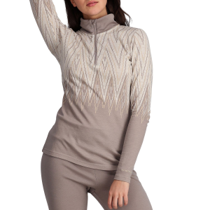 Women's Kari Traa Juliane Wool Half Zip Top 2024 in Gray size Small