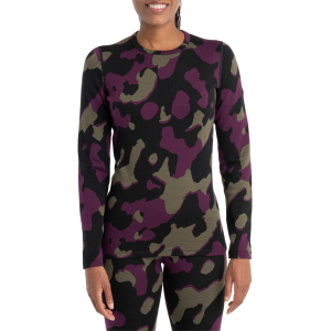 Women's Icebreaker 260 Vertex Long-Sleeve Crew 2024 in Black size Large | Wool