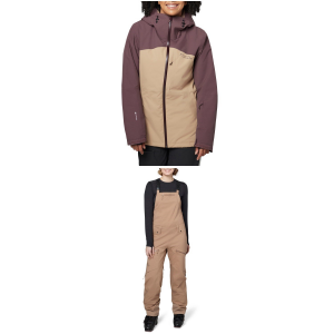 Women's Flylow Freya Jacket 2024 - Large Brown Package (L) + S Shell size L/S