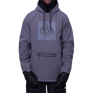 686 Waterproof Hoodie Men's 2026 in Gray size Medium