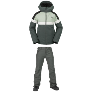 Women's Volcom Lindy Insulated Jacket 2024 - 2X-Large Green Package (2X-Large) + X-Large Shell in Khaki size Xxl/Xl