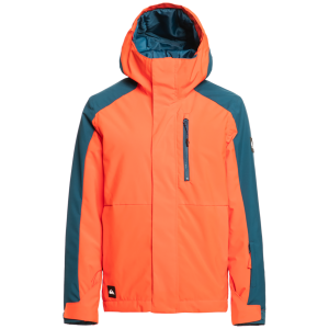 Kid's Quiksilver Mission Block Jacket Boys' 2024 in Orange
