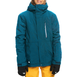 Kid's Quiksilver Mission Solid Jacket Boys' 2024 in Blue | Polyester