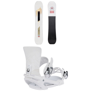 Women's Salomon Bliss X Snowboard 2025 - 141 Package (141 cm) + S Womens in White size 141/S | Aluminum