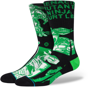 Stance TMNT Socks 2023 in Black size Large | Cotton