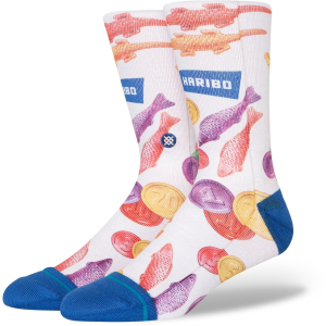 Stance Haribo Socks 2023 in White size Small | Nylon/Cotton/Elastane