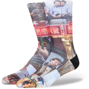 Stance What Happened Socks 2023 in Red size Medium | Nylon/Cotton/Elastane