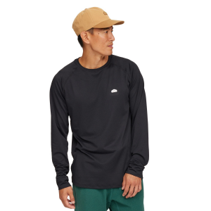 evo Midweight Base Layer Crew Top Men's 2025 in Black size Small | Spandex/Polyester