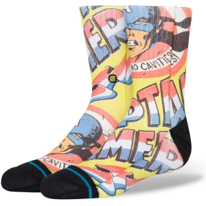 Kid's Stance No Cavaties Socks 2023 in Yellow size Large | Nylon/Cotton/Elastane