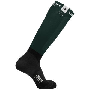 Dissent IQ Comfort Zero Cushion Socks 2025 in Green size Large | Spandex/Wool/Lycra