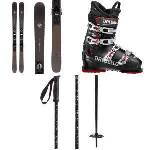 Rossignol Sender 90 Pro Skis + Xpress 10 Bindings 2024 - 130 Package (130 cm) + 29.5 M's Alpine Ski Boots in Black size 130/29.5