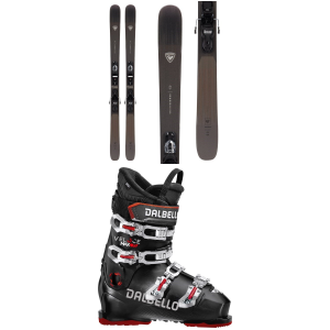 Rossignol Sender 90 Pro Skis + Xpress 10 Bindings 2024 - 140 Package (140 cm) + 29.5 M's Alpine Ski Boots in Black size 140/29.5