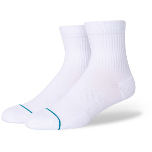 Stance Icon Quarter Socks 2026 in White size Small | Nylon/Cotton/Elastane