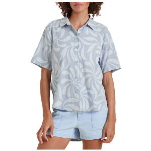 Women's Roark Bless Up Short-Sleeve Shirt 2025 Blue size Large | Nylon/Rubber/Polyester